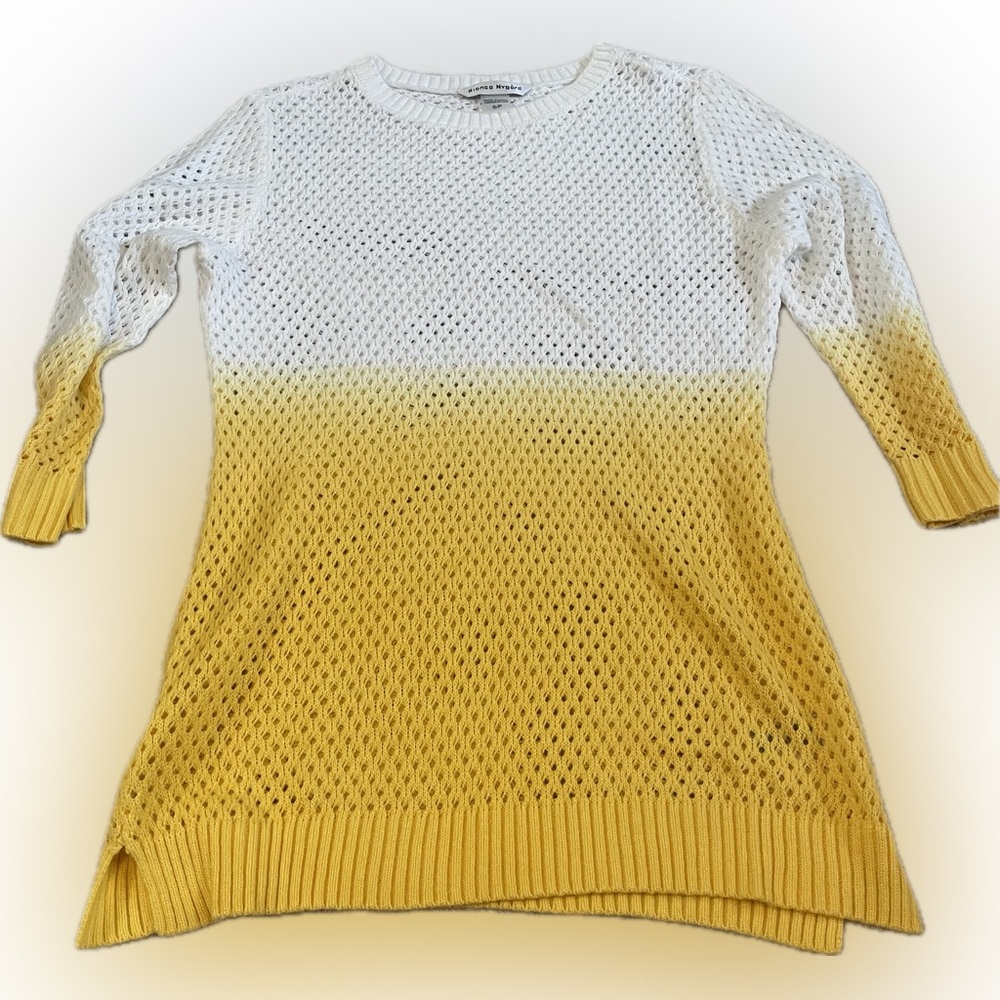 ❤️2/$30 Yellow and White Gradient Women's Sweater